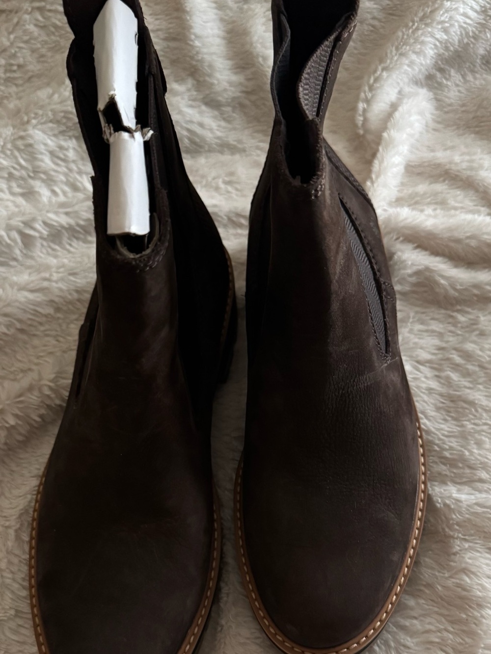 Timberland Women's Dark Brown Leather Chelsea Ankle Boots